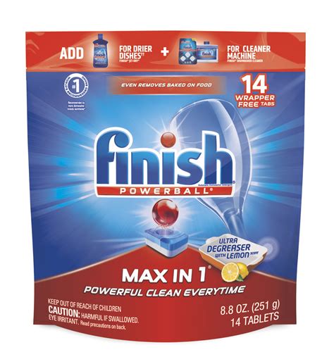 Finish Max In Powerball Tabs Dishwasher Detergent Tablets