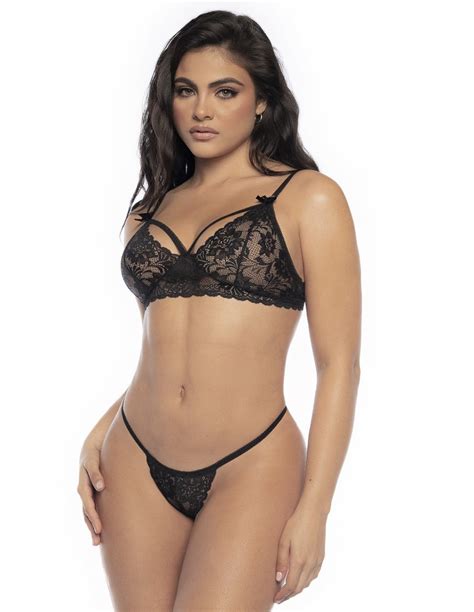 Ensemble lingerie 3 pièces noire Mapalé Ensemble sexy Acheter