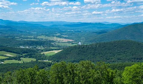 Shenandoah Valley and Mills Gap from the Blue Ridge Parkway Stock Photo - Image of blueridge ...