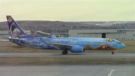 Image Westjet 737 800 Frozen Livery Aircraft Wiki Fandom