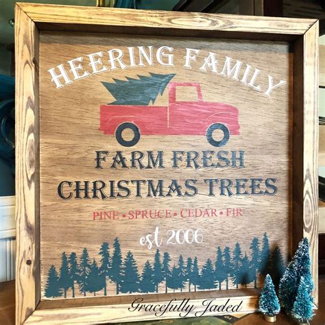 Christmas tree farm sign, family farm sign, Christmas tree sign, family ...