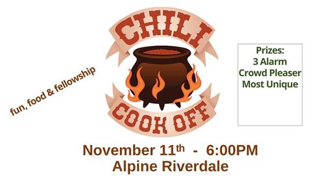 Chili Cook Off — Alpine Church