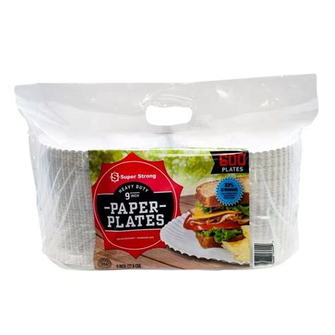 Super Strong Large Package Of Heavy Duty Paper Plates 9 600 Count