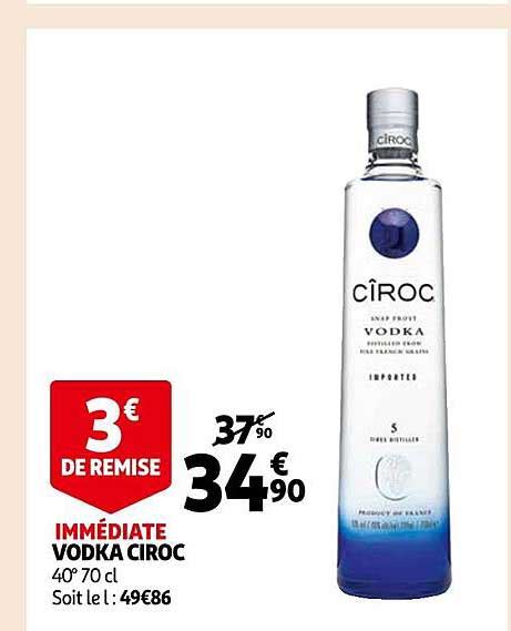 Promo Vodka Cîroc chez Auchan iCatalogue fr