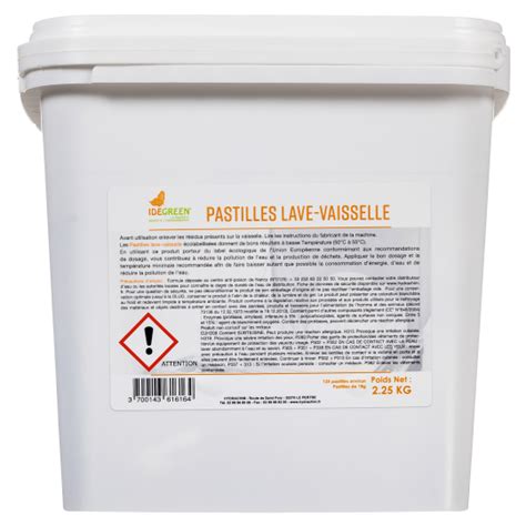 Pastilles Lave Vaisselle Écologiques IDEGREEN Nettoyage efficace et