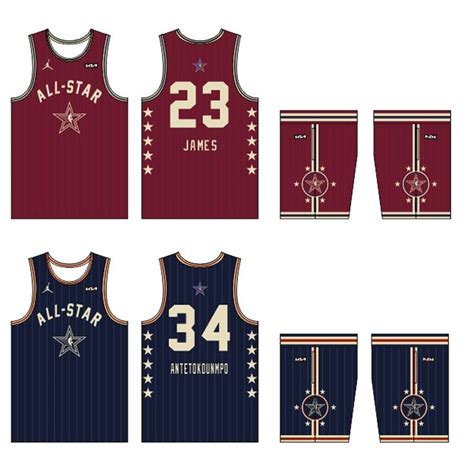 NBA All Star Basketball Jerseys in 2024 | Basketball uniforms design, Best basketball jersey ...