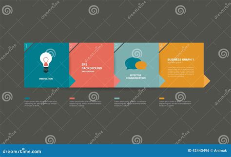 Infographic Box Diagram Stock Vector Illustration Of Modern 42443496