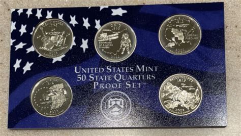 S Proof State Quarters Clad Coin Set Coins Only No Case Box