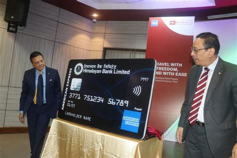 Himalayan Bank And American Express Launch Two New Cards