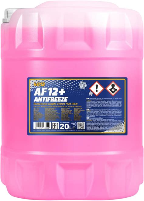 Mannol Liquido Antigelo Af Confezione Da L Di Colore Rosa