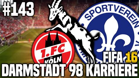 FIFA 16 KARRIEREMODUS 143 1 FC KÖLN FIFA 16 KARRIERE SV