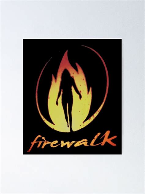 Firewalk Logo Poster By Rysala Redbubble