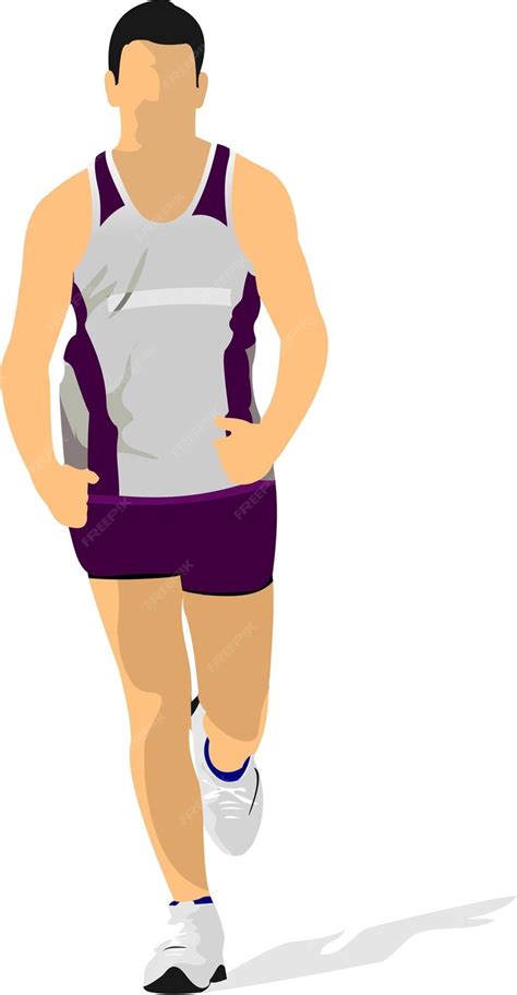 Premium Vector | Jogging man Vector illustration