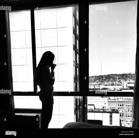 One and woman silhouette Black and White Stock Photos & Images - Alamy