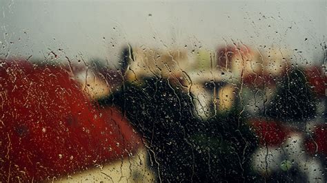 window, rain, drops, car, glass, glare, 4k HD Wallpaper