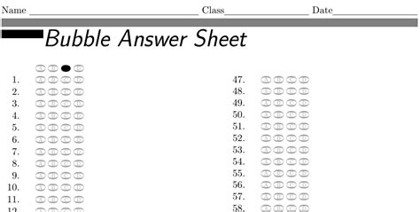 Multiple Choice Bubble Sheet Template Customize This Word 49 OFF