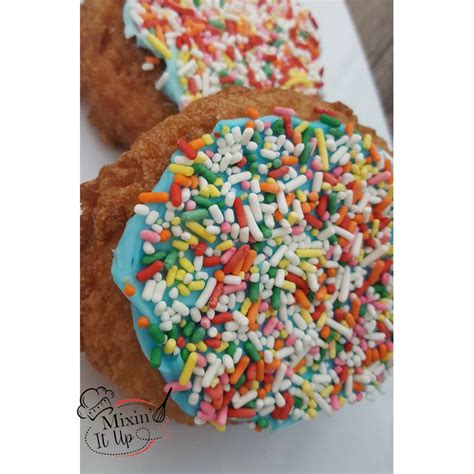 Rainbow Sprinkles Fried Donut (4pack) – Mixin' It Up