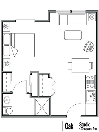 400 Sq Ft Apartment Floor Plan Google Search Studio Floor Plans