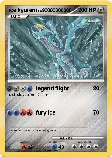 Pokémon ice kyurem - legend flight - My Pokemon Card