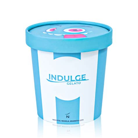 Custom Logo Eco Friendly Biodegradable Ice Cream Container Ice Cream