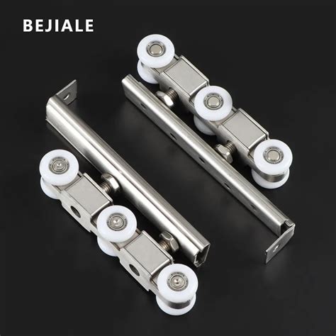 BEJIALE Stainless Steel Sliding Door Hanging Wheel Solid Wood Sliding