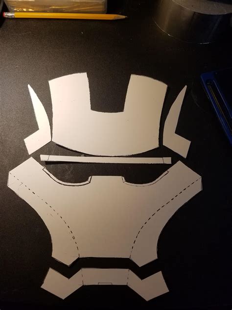 Iron Man Faceplate Template