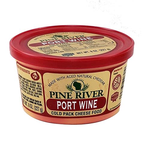 Port Wine Cheese Spread 8 oz - Nasonville Dairy