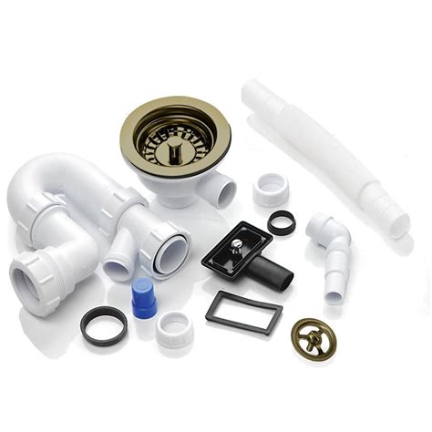 Astini Rak Rangemaster Bowl Bronze Waste Plumbing Kit Overflow