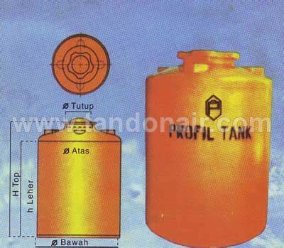 Profil Tank Tandon Plastik Pe Polyethylene Profil Tda Ltr