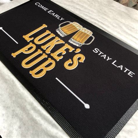 Personalized Bar Mat Placemat Pub Mat Bar Runner Bar - Etsy ...