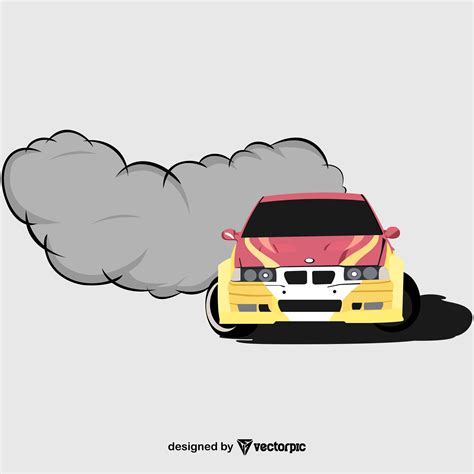 drift car design free vector | VECTORPIC