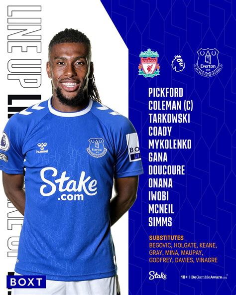 Everton line up : r/LiverpoolFC