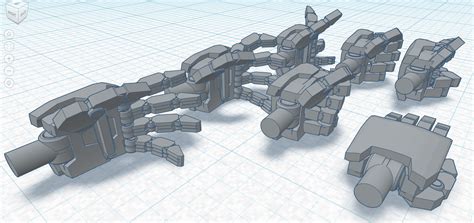 Stl File Gundam Mecha Hands 🤖・3d Printable Design To Download・cults