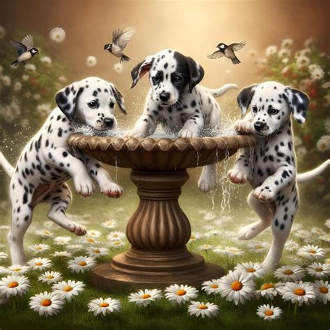 Premium Photo | Dalmatians puppies