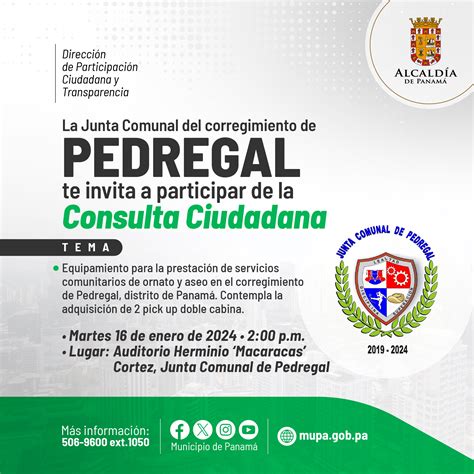 Consulta Ciudadana de Pedregal Participación Ciudadana MUPA