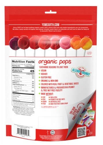 Yum Earth® Favorites Organic Pops Variety Pack, 40 ct - Kroger