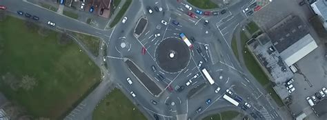 Magic Roundabout in Swindon, a unique intersection