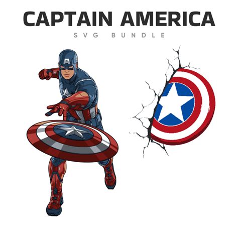 Vector Captain America Svg Designs Masterbundles