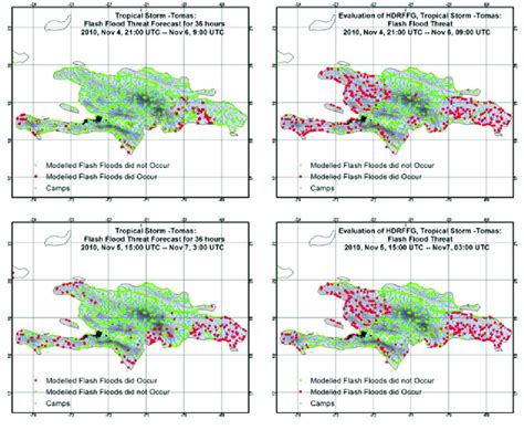 Comparison of flash flood threat estimates based on 36-h forecast ...