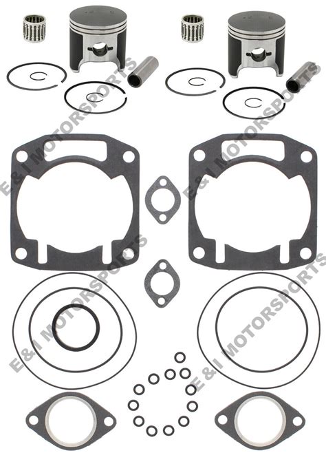 Arctic Cat Cougar Top End Rebuild Kit Spi Pistons Gaskets Bearings