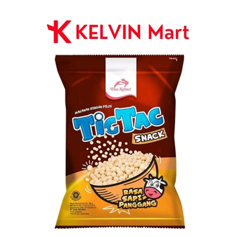 Jual Dua Kelinci Snack Pilus Tic Tac Sapi Panggang Pck 90g KELVIN