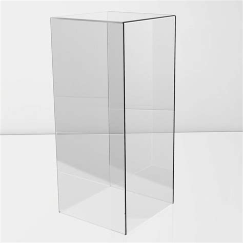 Clear Acrylic Display Plinth Pedestal 600 Clear Acrylic Display