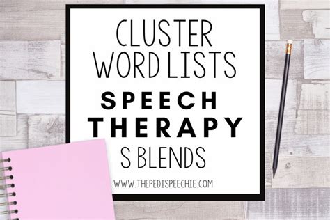 143 Best Cluster Words For Speech Therapy S Blends The Pedi Speechie