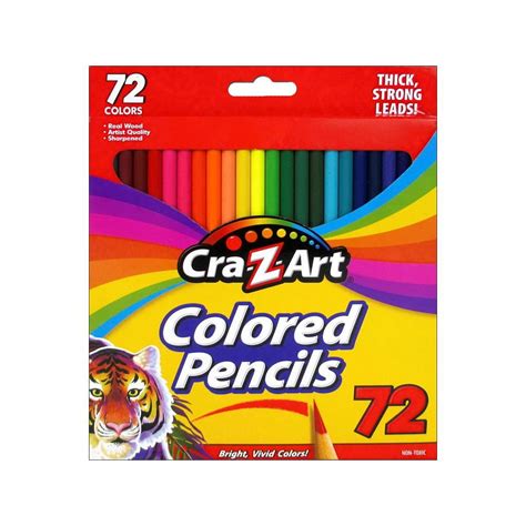 Cra-Z-Art Real Wood, Pre-sharpened Strong Colored Pencils, 72 Count ...