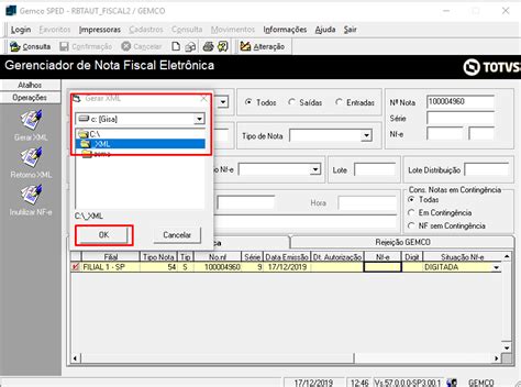 Ga Totvs Varejo Home Center Linha Gemco Nf E Como Gerar Xml De