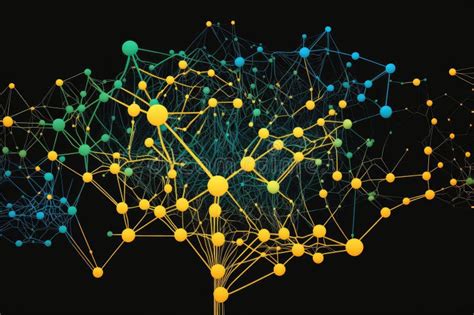 Visual Representation Of Neural Network With Nodes And Connections