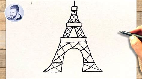 Comment Dessiner La Tour Eiffel De Paris Facile YouTube