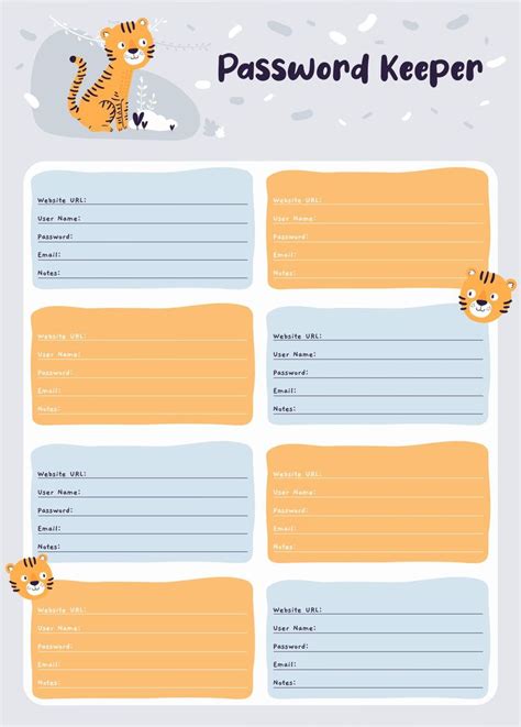 Best Password Book Free Printable Cute Pdf For Free At Printablee