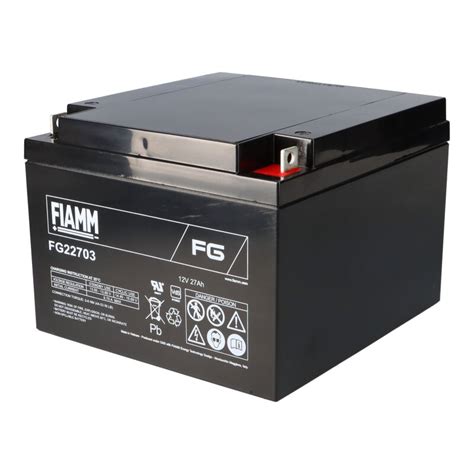 Fiamm Blei Akku FG22703 12V 27Ah Pb M5 Schraubanschluss