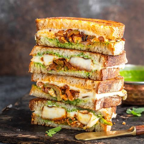 Smoked Tandoori Paneer Sandwich Cook With Manali